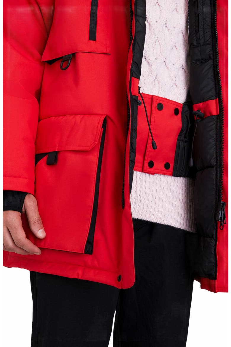 VOSTOK | Hooded Down Expedition Jacket, Alternate, color, Fiery Red