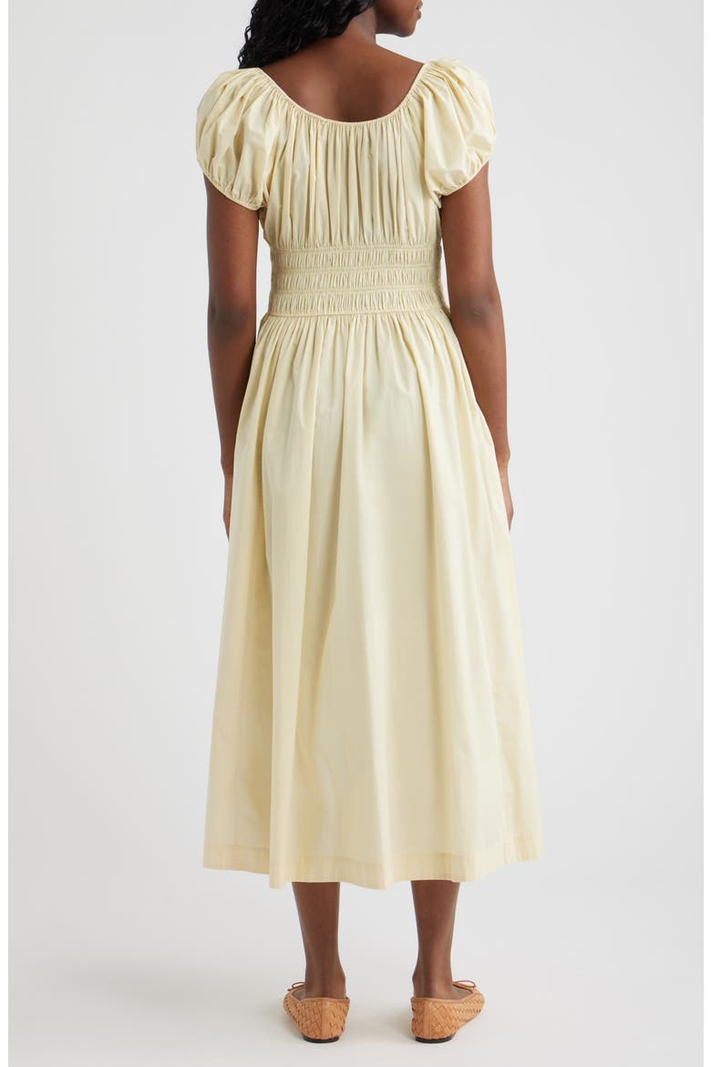 Quinn Organic Cotton Poplin Maxi Dress, Alternate, color, BUTTERCREAM