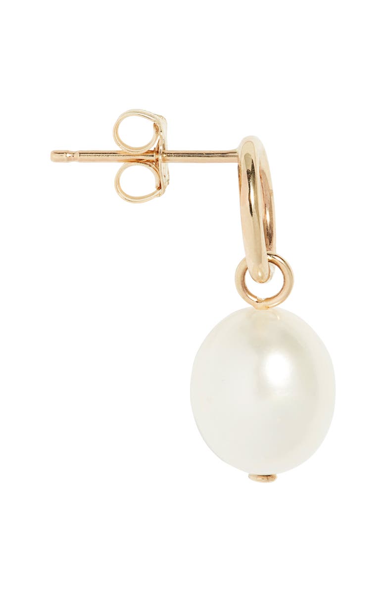 Poppy Finch Mismatched Cultured Pearl Drop Earrings, Alternate, color, Gold