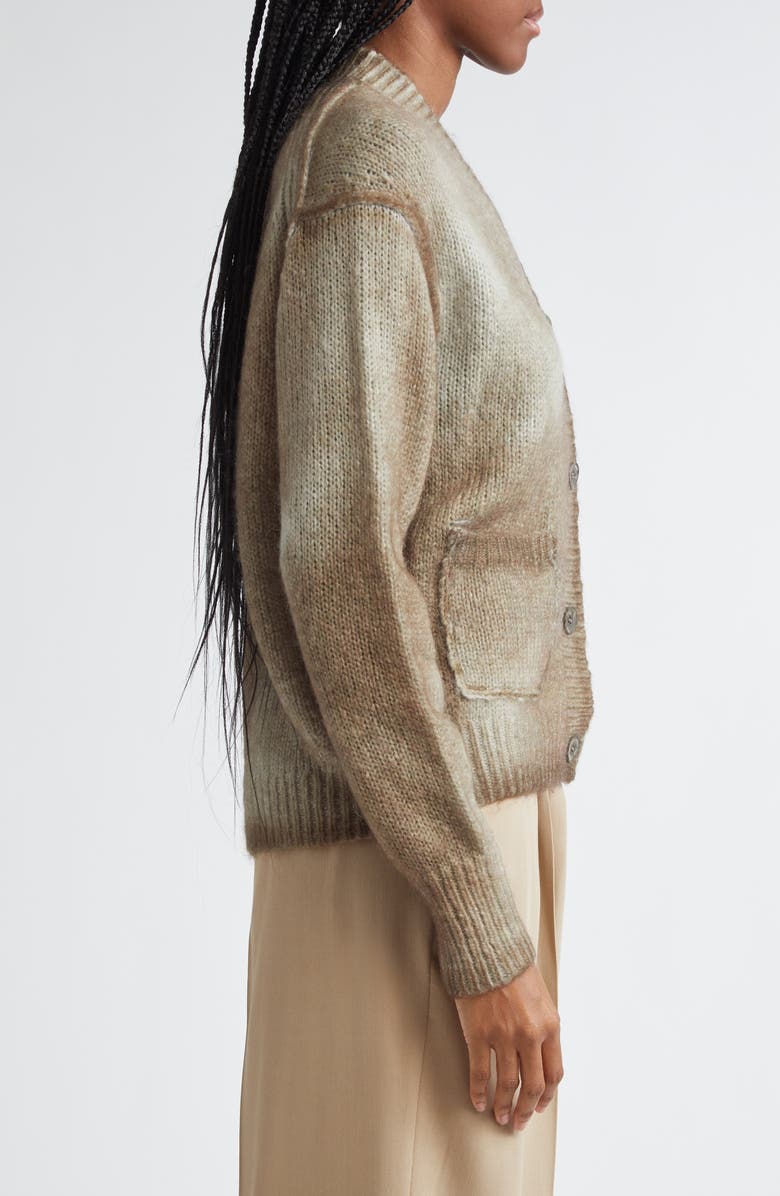 Acne Studios Kark V-Neck Oversize Cardigan, Alternate, color, 