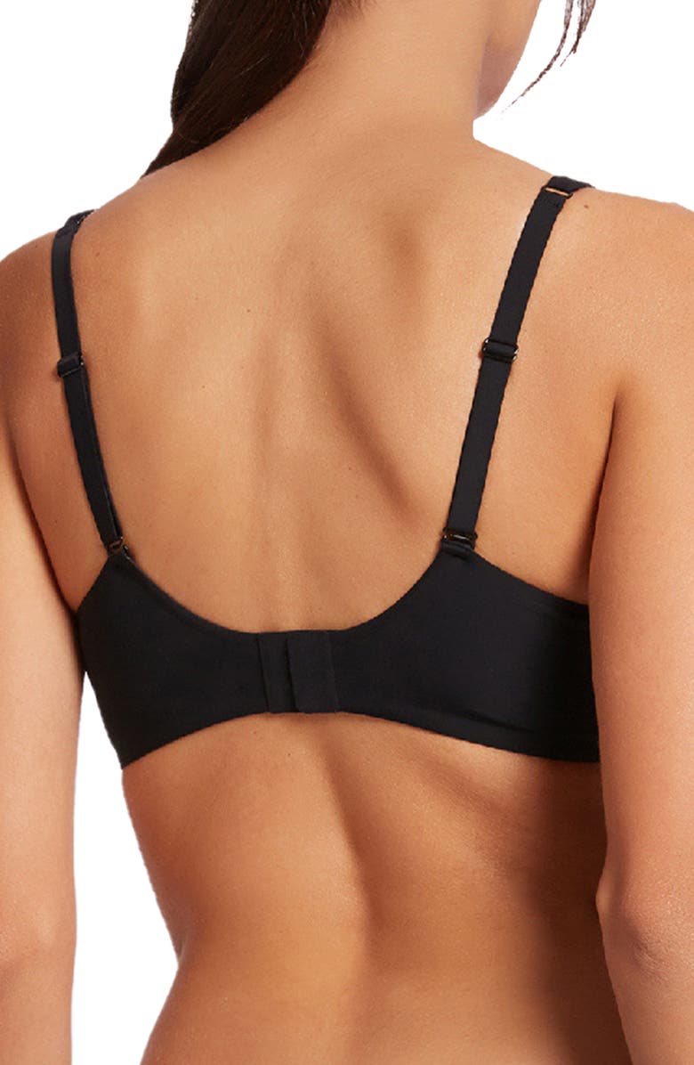 Wolford Pure 3W Underwire Bra, Alternate, color, Black