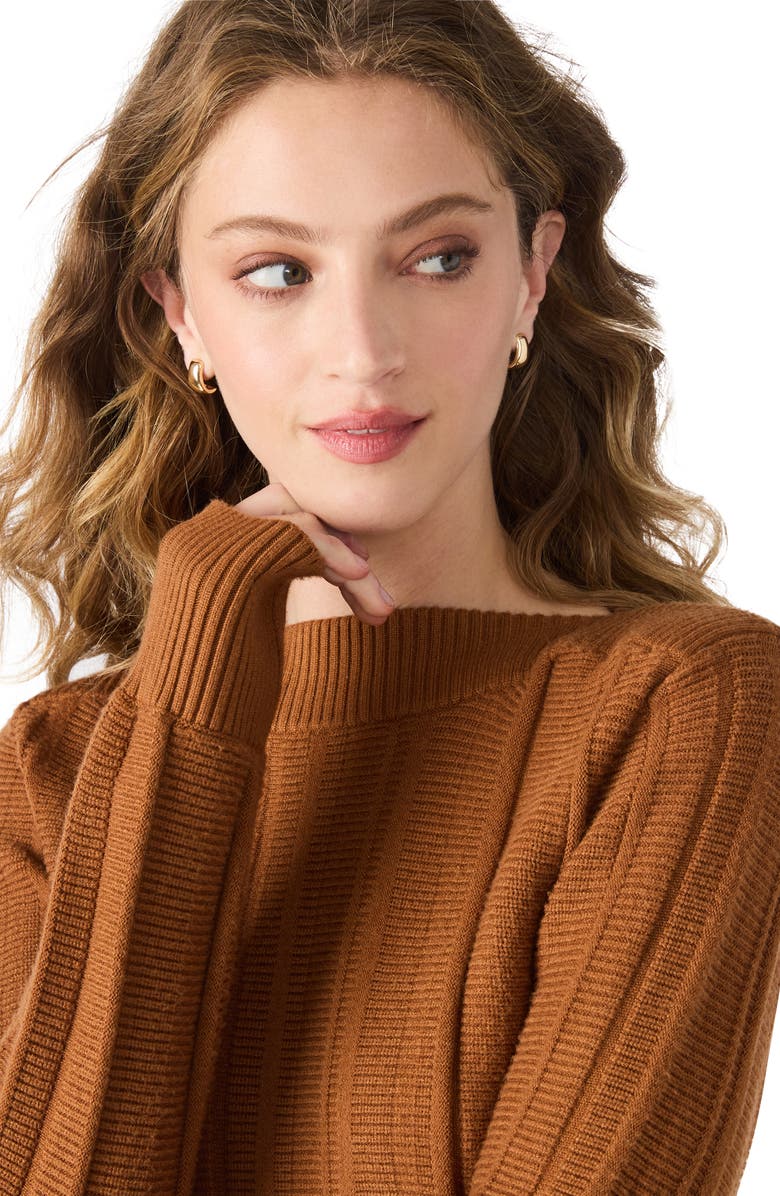 Steve Madden Serra Boat Neck Sweater, Alternate, color, Pumpkin Spice