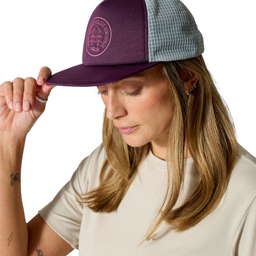 Rab Cirque Print Cap In Purple
