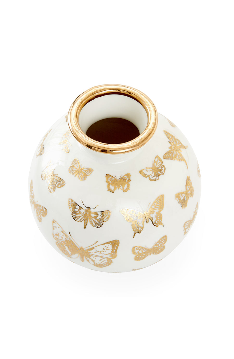 Jonathan Adler Botanist Round Butterfly Vase, Alternate, color,