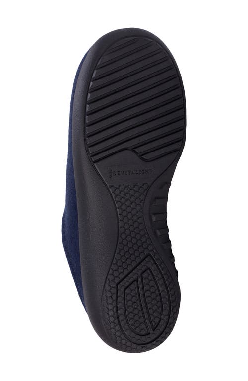 Revitalign Dundee Cozy Faux Shearling Lined Slipper In Blue