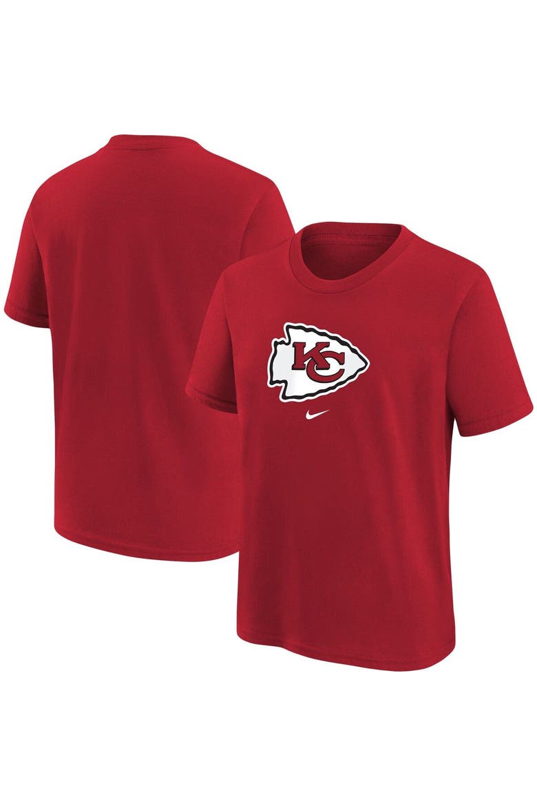 Youth Nike Red Kansas City Chiefs Logo T-Shirt, Main, color, Red
