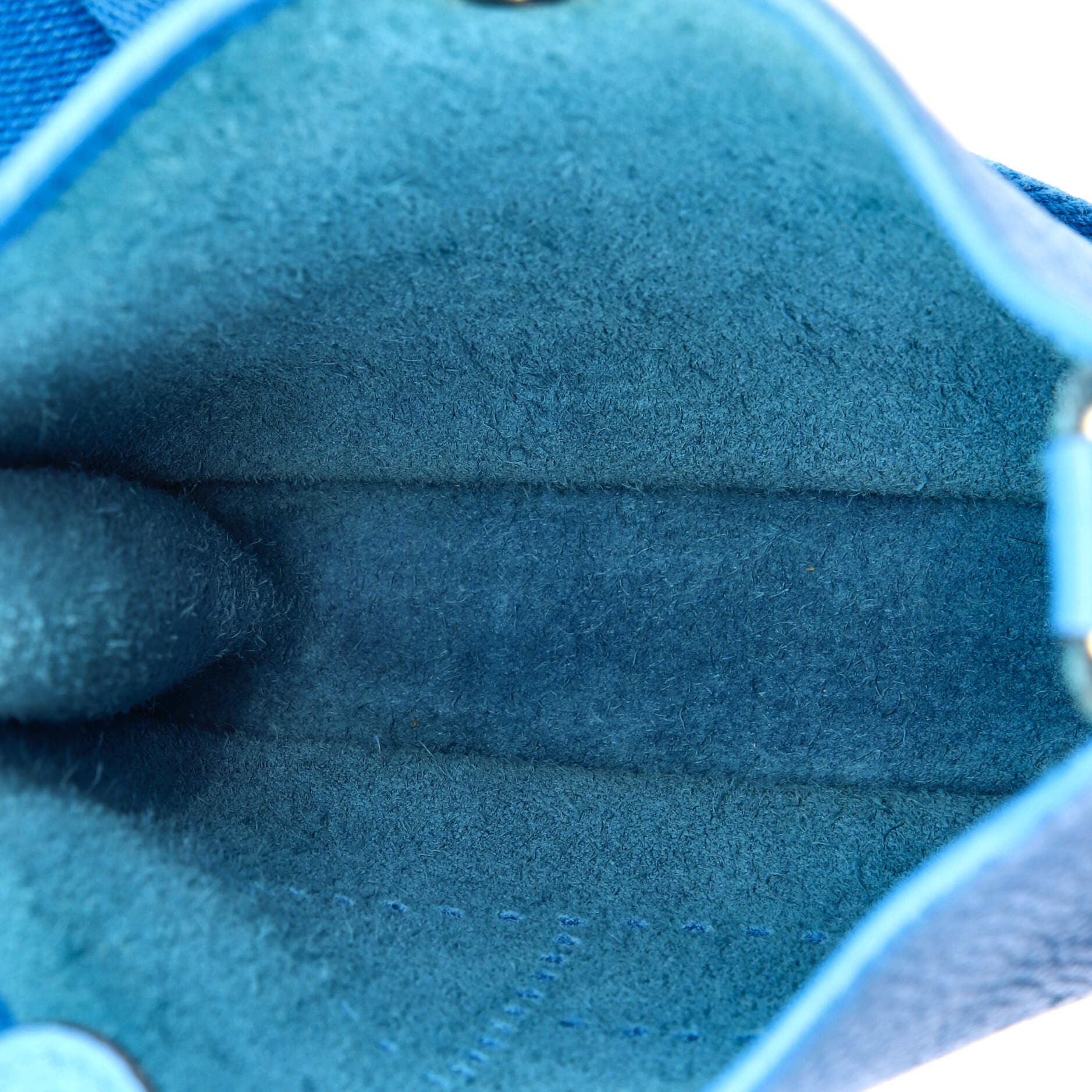 Pre-Owned Hermes Evelyne Bag Gen III Clemence TPM, Alternate, color, Bleu Zanzibar