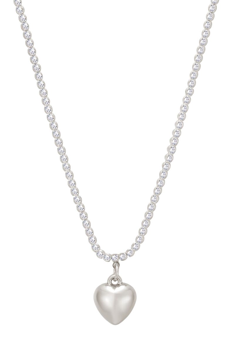 Paperclip Link Toggle Lariat Necklace, Alternate, color, SILVER