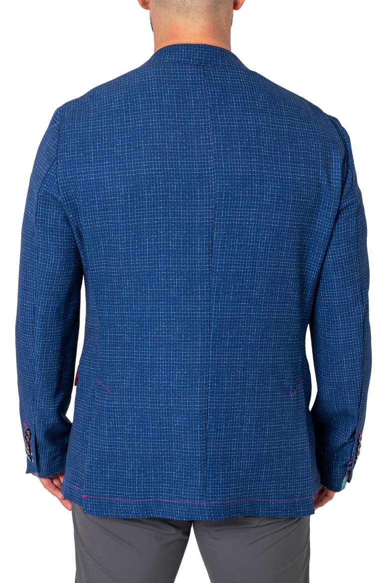 Unconstructed Squared Blazer, Alternate, color, BLUE