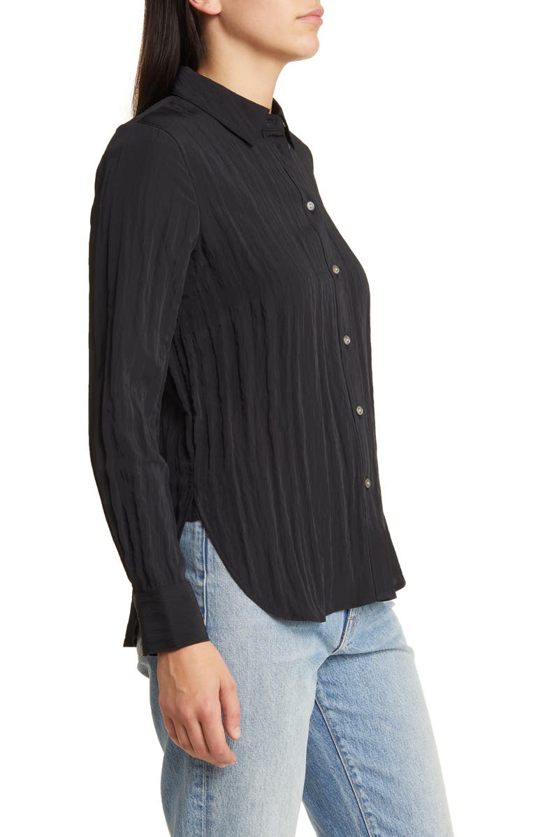 Madewell Crinkled Button-Up Shirt, Alternate, color, 