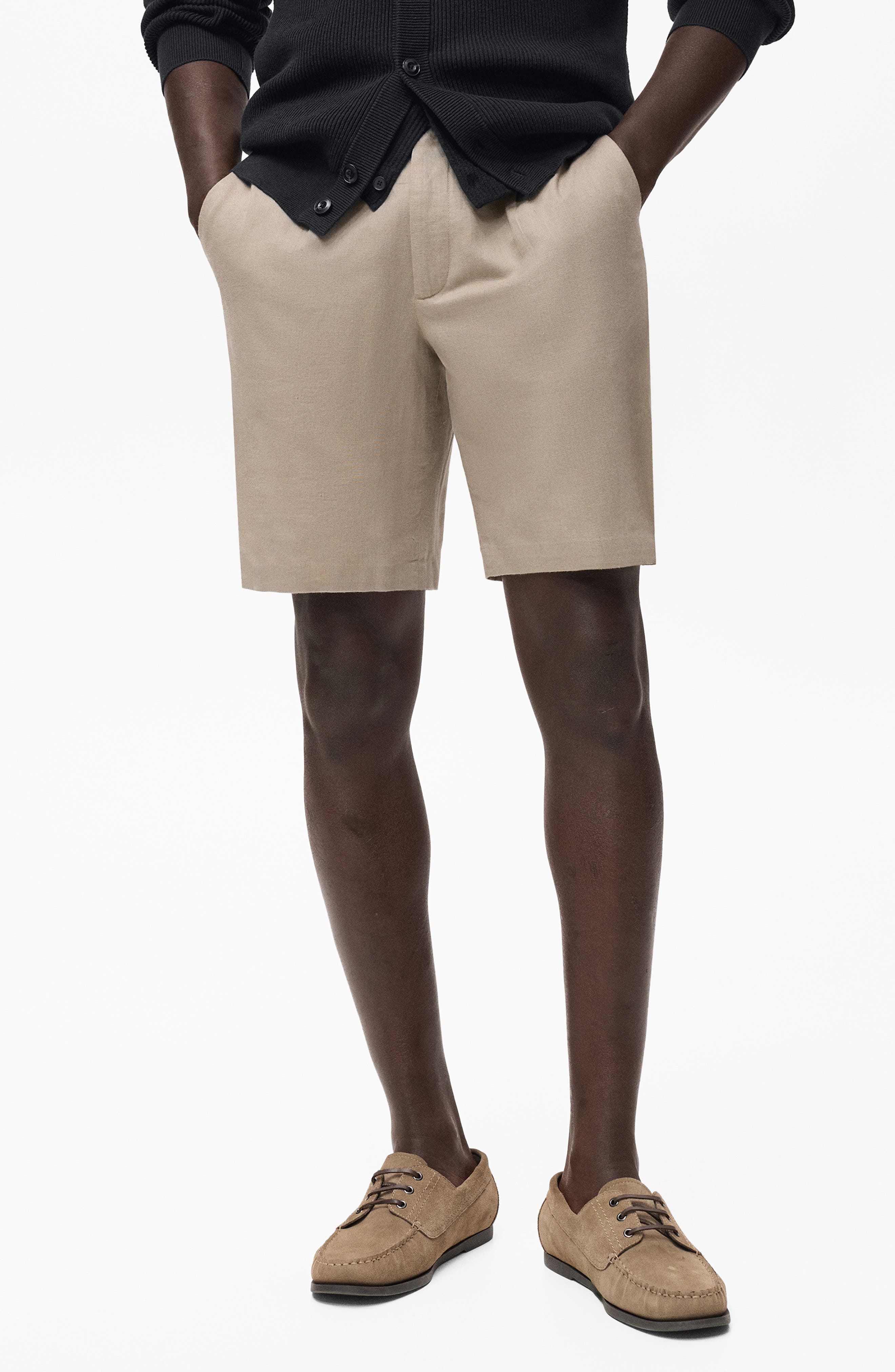 Linen & Cotton Bermuda Shorts