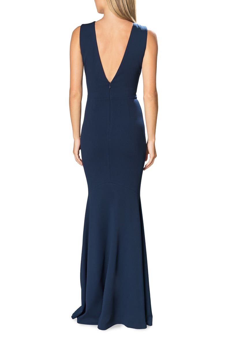Dress the Population Leighton Sleeveless Mermaid Evening Gown, Alternate, color, Peacock Blue