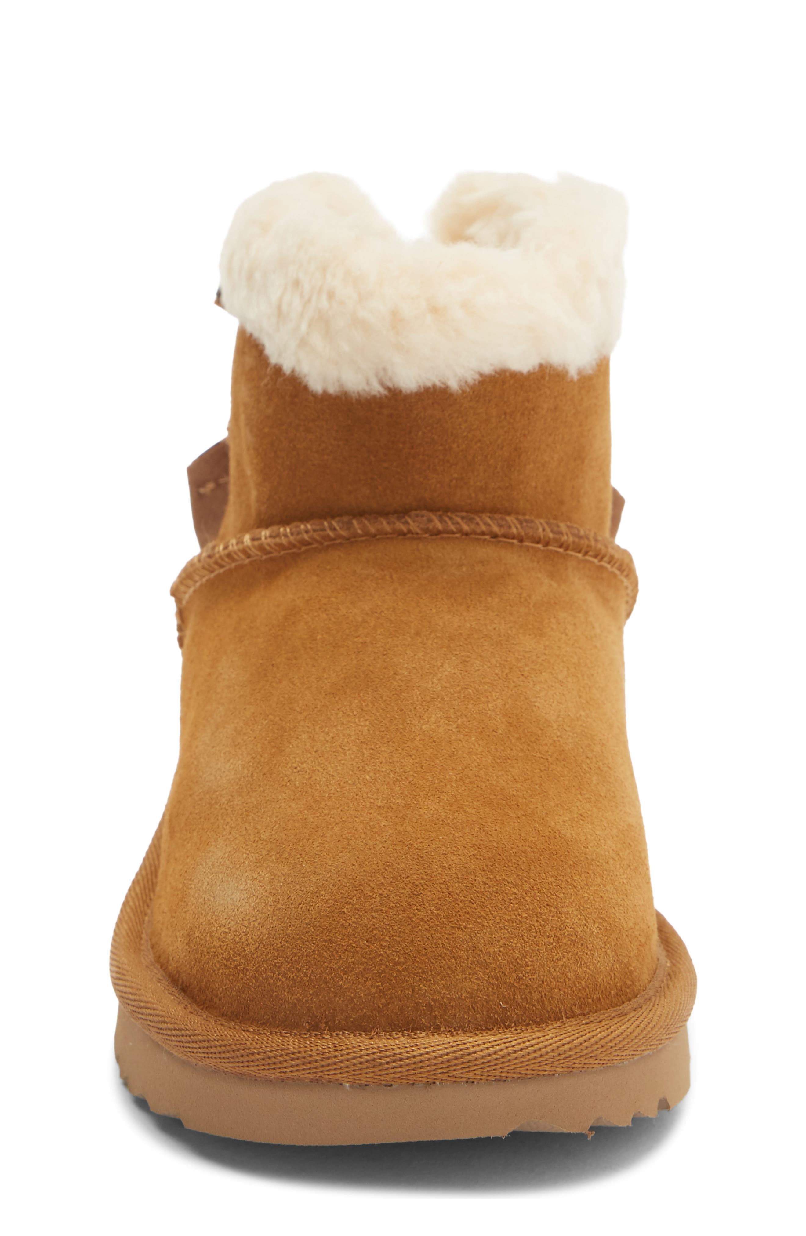 Kids' Mini Bailey Dual Bow Boot, Alternate, color, CHESTNUT