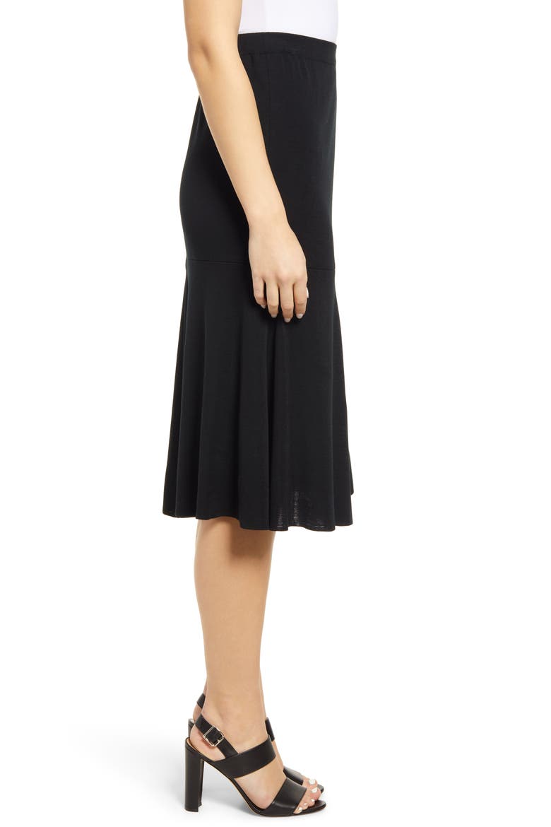 Flared Skirt, Alternate, color, BLACK