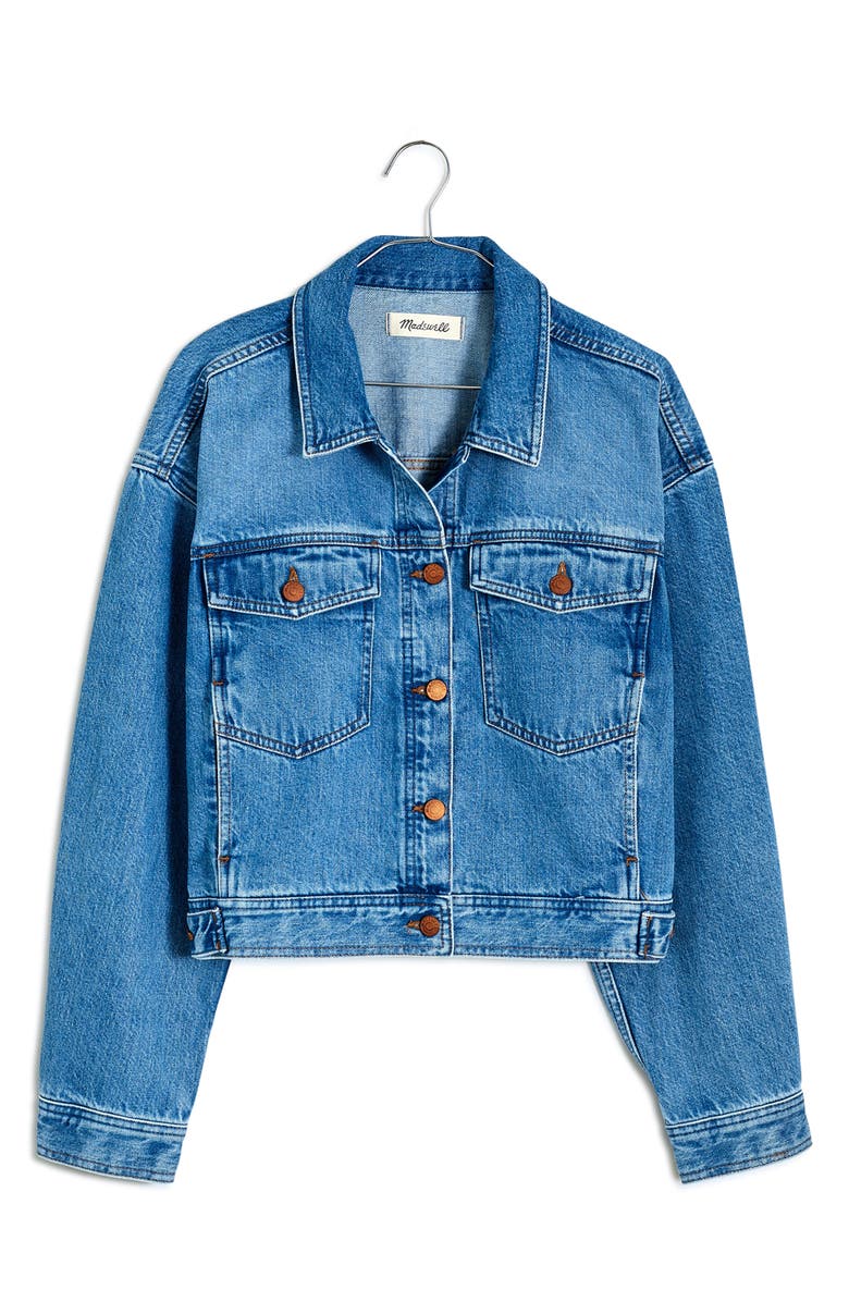 Madewell Crop Denim Jacket, Alternate, color, 