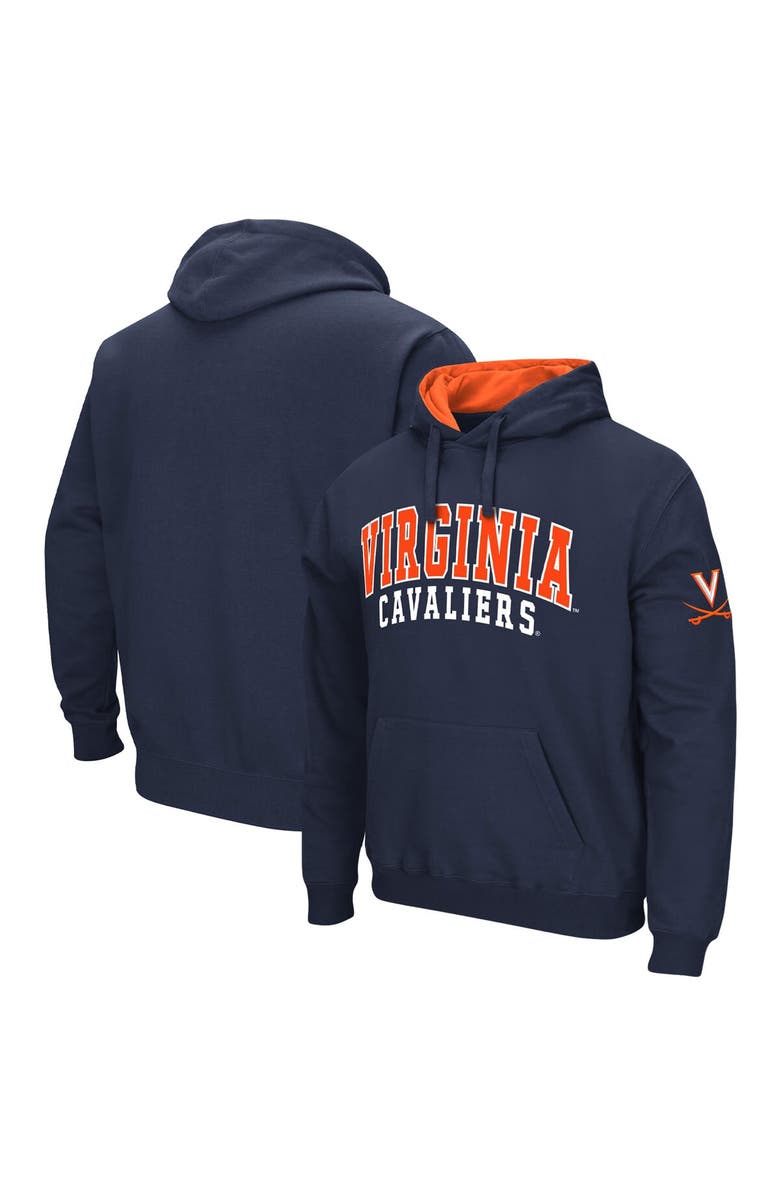 COLOSSEUM Men's Colosseum Navy Virginia Cavaliers Double Arch Pullover Hoodie, Main, color, Navy