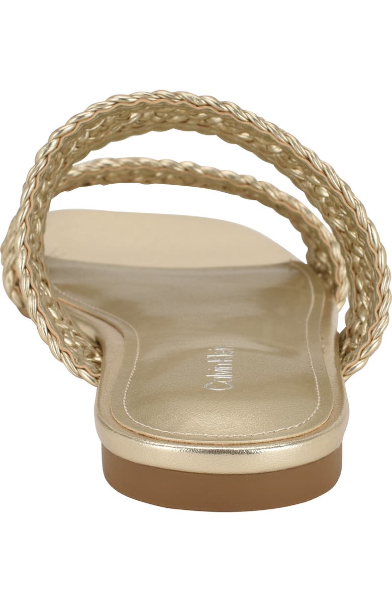 Calvin Klein Florency Slide Sandal, Alternate, color, Gold