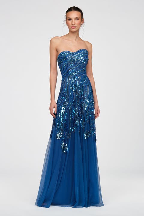 Ariella Hand Beaded Gown