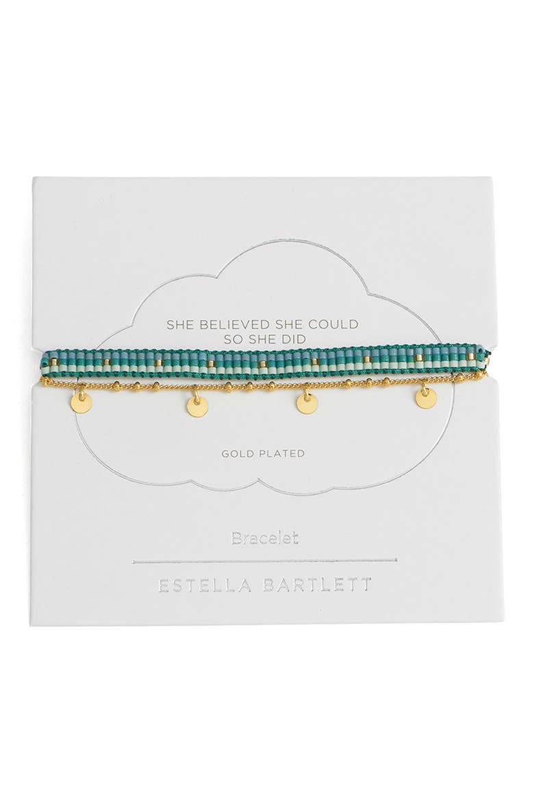 Set of 2 Bracelets, Main, color, GOLD