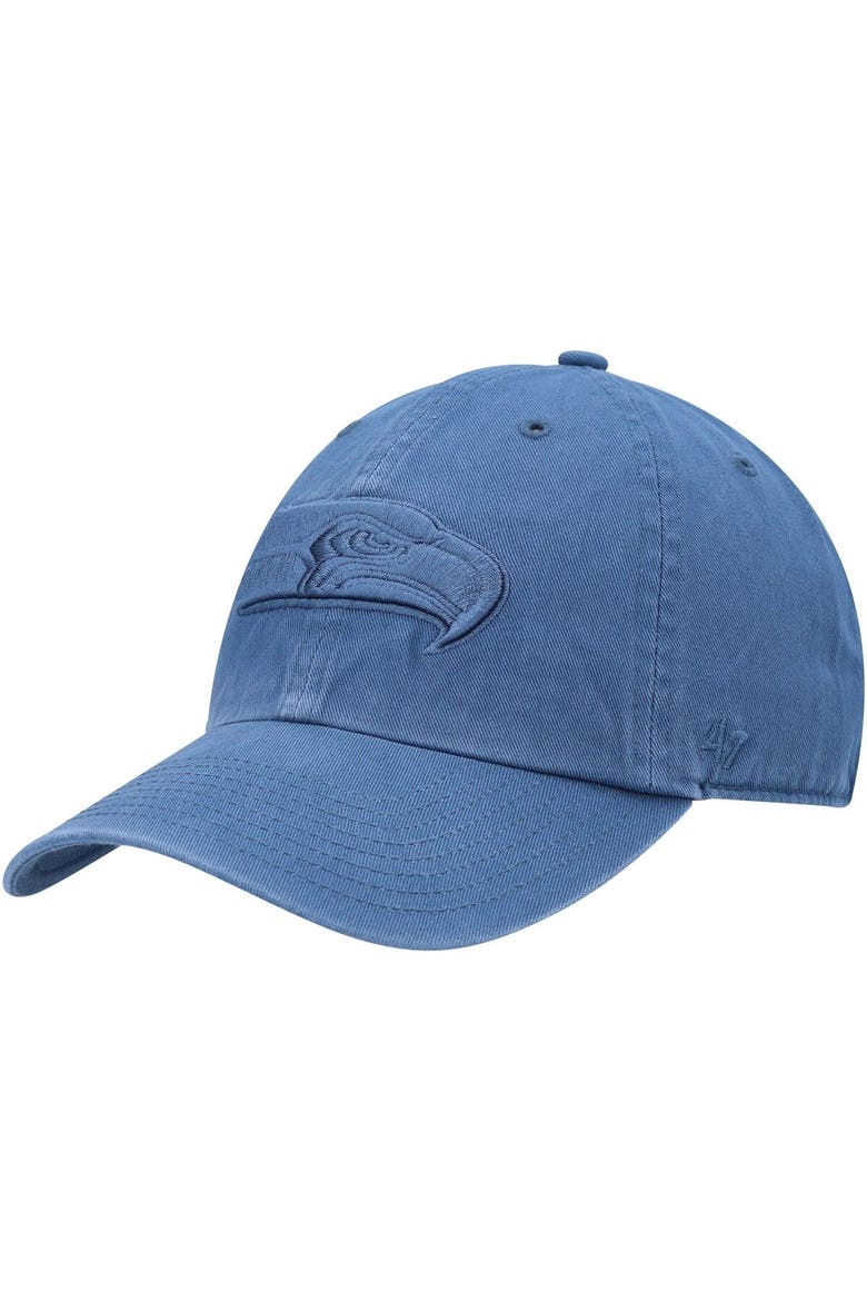 Men's '47 Timber Blue Seattle Seahawks Clean Up Adjustable Hat, Main, color, Blue