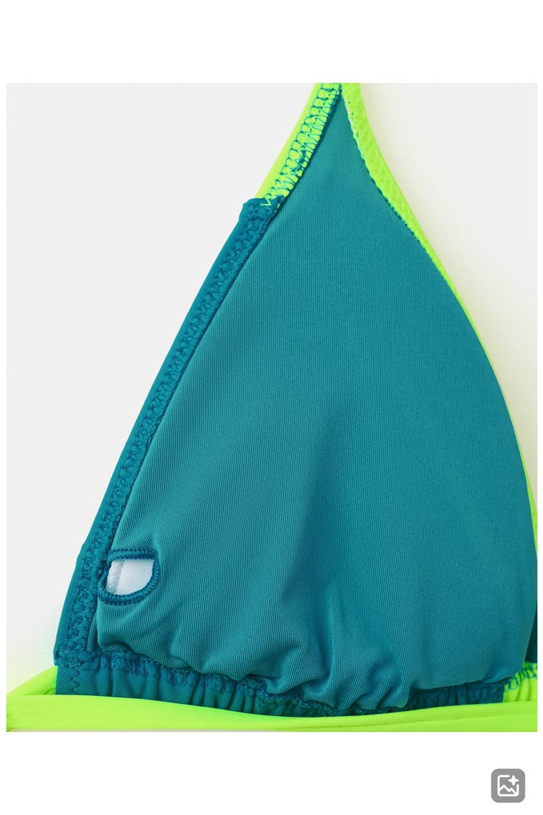 Two-Tone Two-Piece Swimsuit, Alternate, color, TURQUOISE