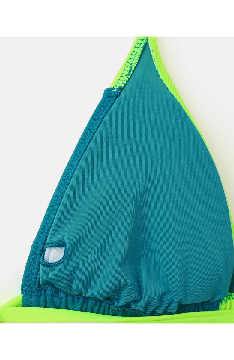 MANGO TEEN Two-Tone Two-Piece Swimsuit, Alternate, color,