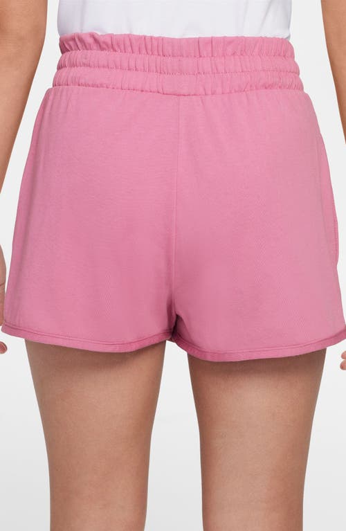 Nike Girls Sportswear T Shirt Breezy Mid Rise Skort Court Borough Low 2 Adjustable Strap Closure Casual S In Magic Flamingo/white