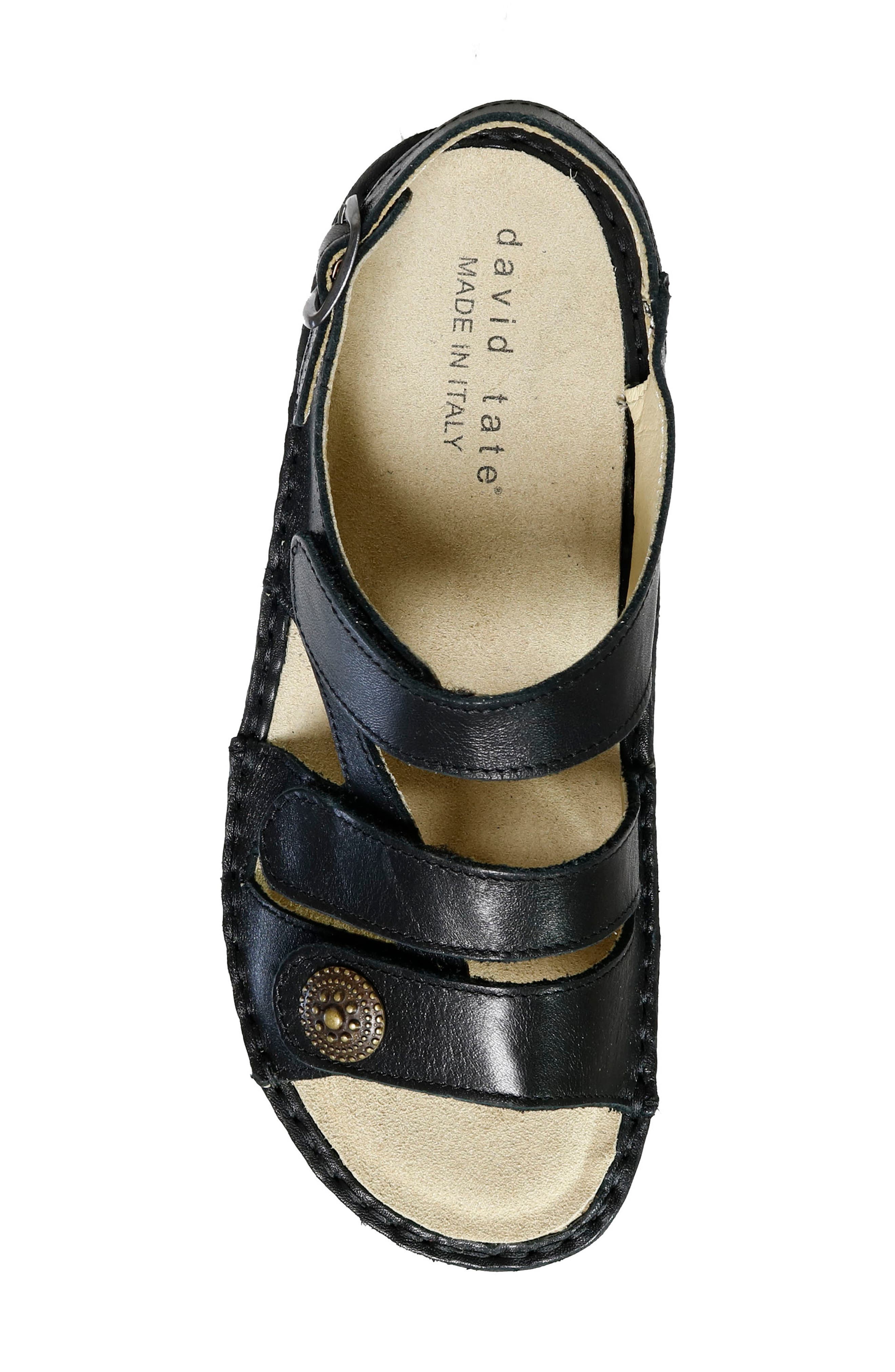 David Tate Wrap Slingback Sandal, Alternate, color, Black