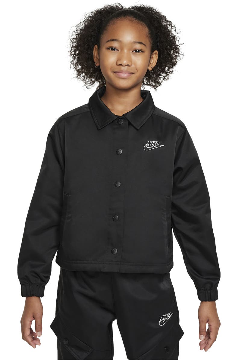 Nike Kids' Sportswear Snap Front Jacket, Main, color,