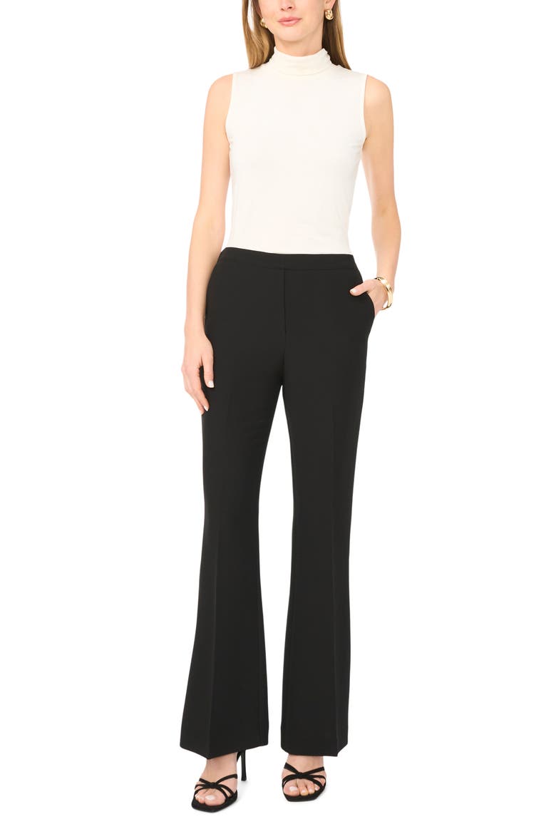 Pull-On Flare Pants, Alternate, color, RICH BLACK