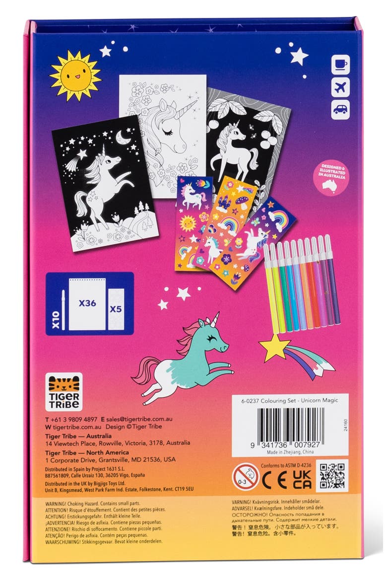 Unicorn Magic Coloring Set, Alternate, color, MULTI
