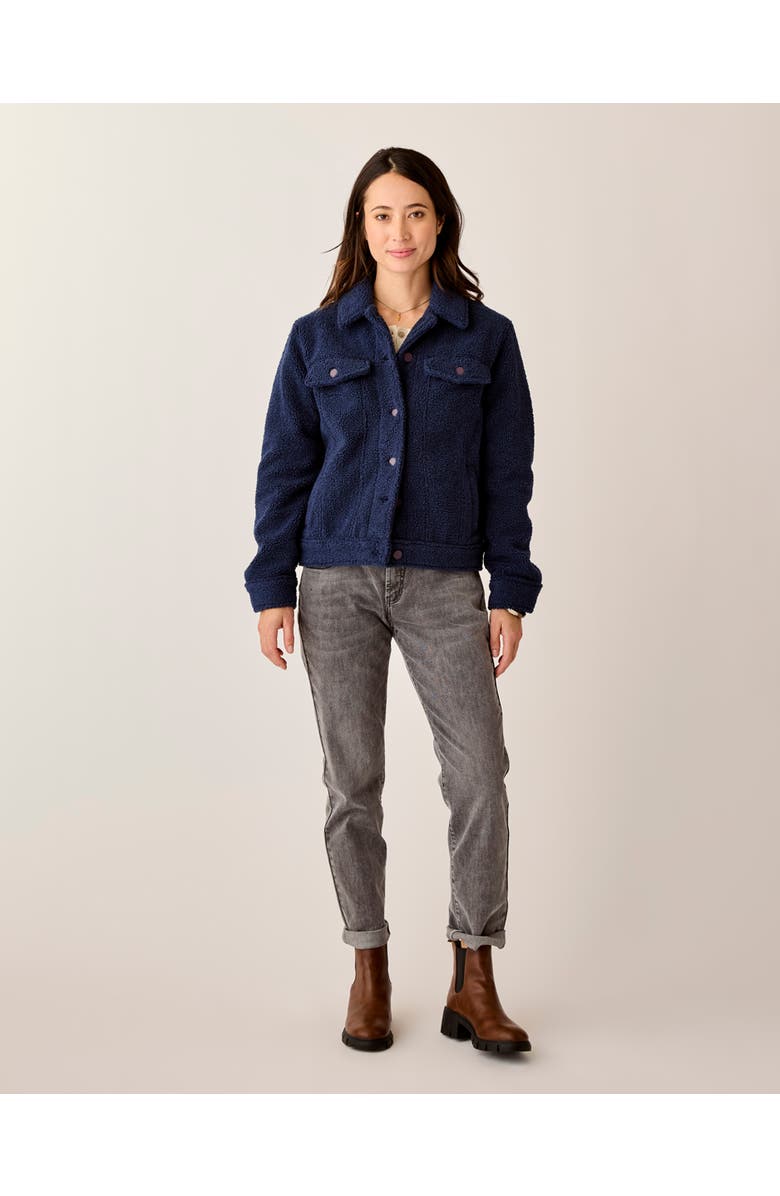 Carve Designs Rhea Boucle Trucker, Main, color, Navy