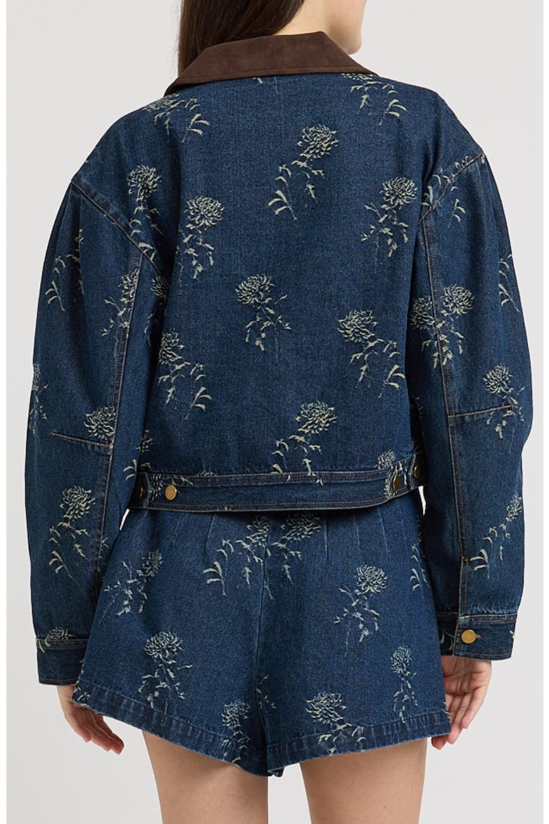 Paige Cropped Denim Jacket, Alternate, color, MEDIUM WASH DENIM