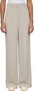 Lafayette 148 New York Clark Grid Plaid Crepe Wide Leg Pants
