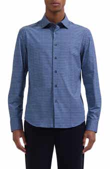 Jimmy OoohCotton® Basketweave Print Button-Up Shirt