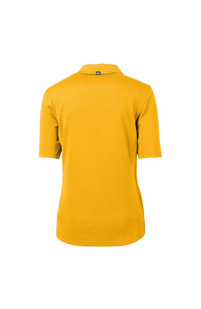 Cutter & Buck Women's Cutter & Buck Gold Montana State Bobcats Virtue Eco Pique Recycled Polo, Alternate, color, 