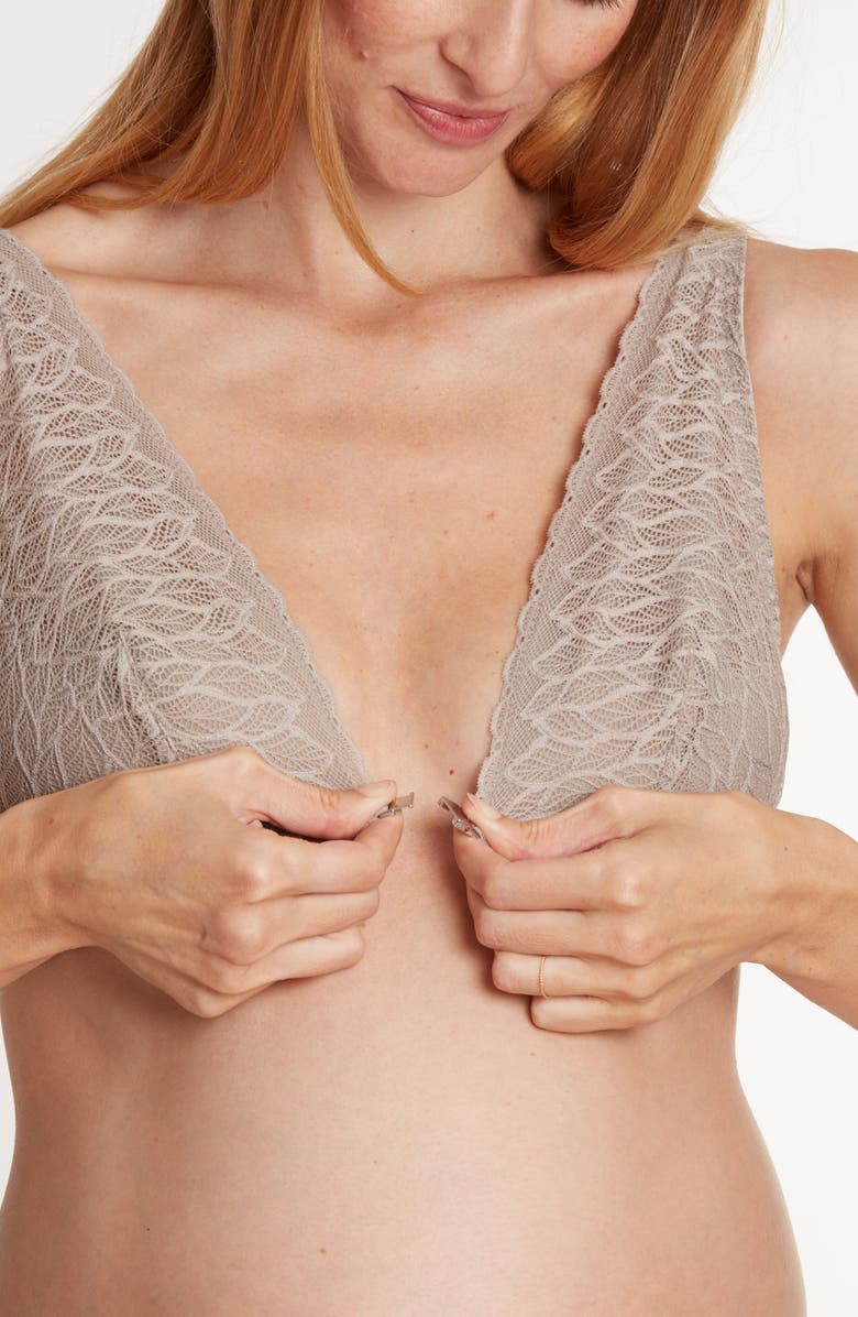 Cache Coeur Bliss Maternity and nursing bra, Alternate, color, Taupe