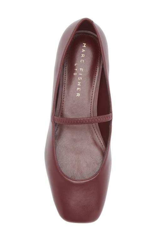 Marc Fisher Ltd Urella Mary Jane Flat In Burgundy