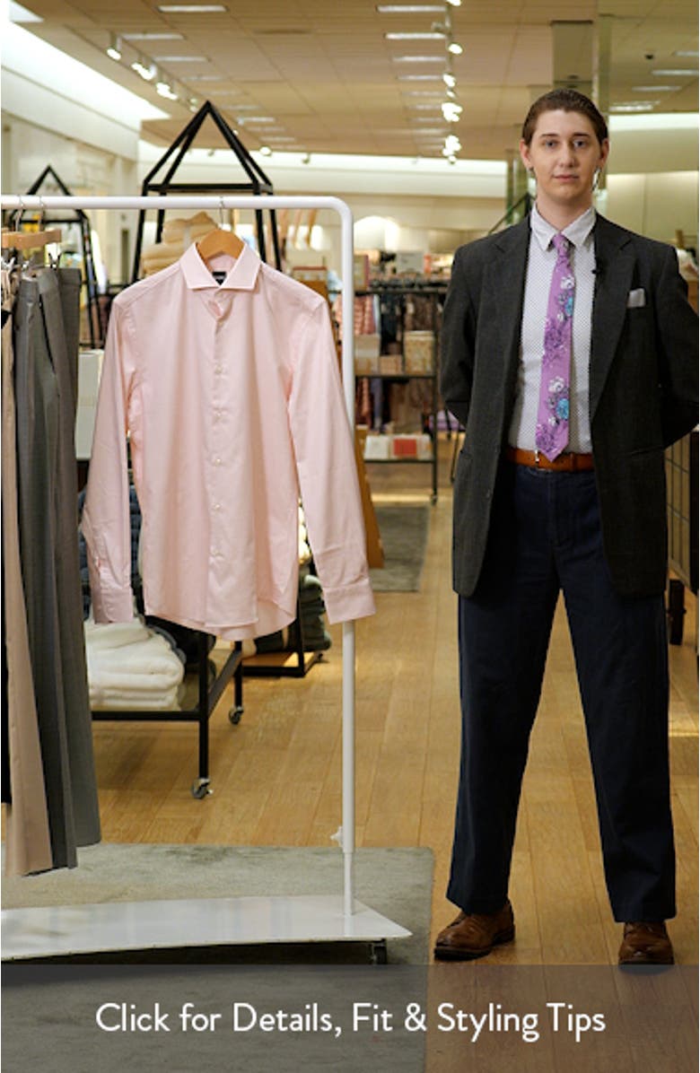 Hank Slim Fit Cotton Dress Shirt, sales video thumbnail