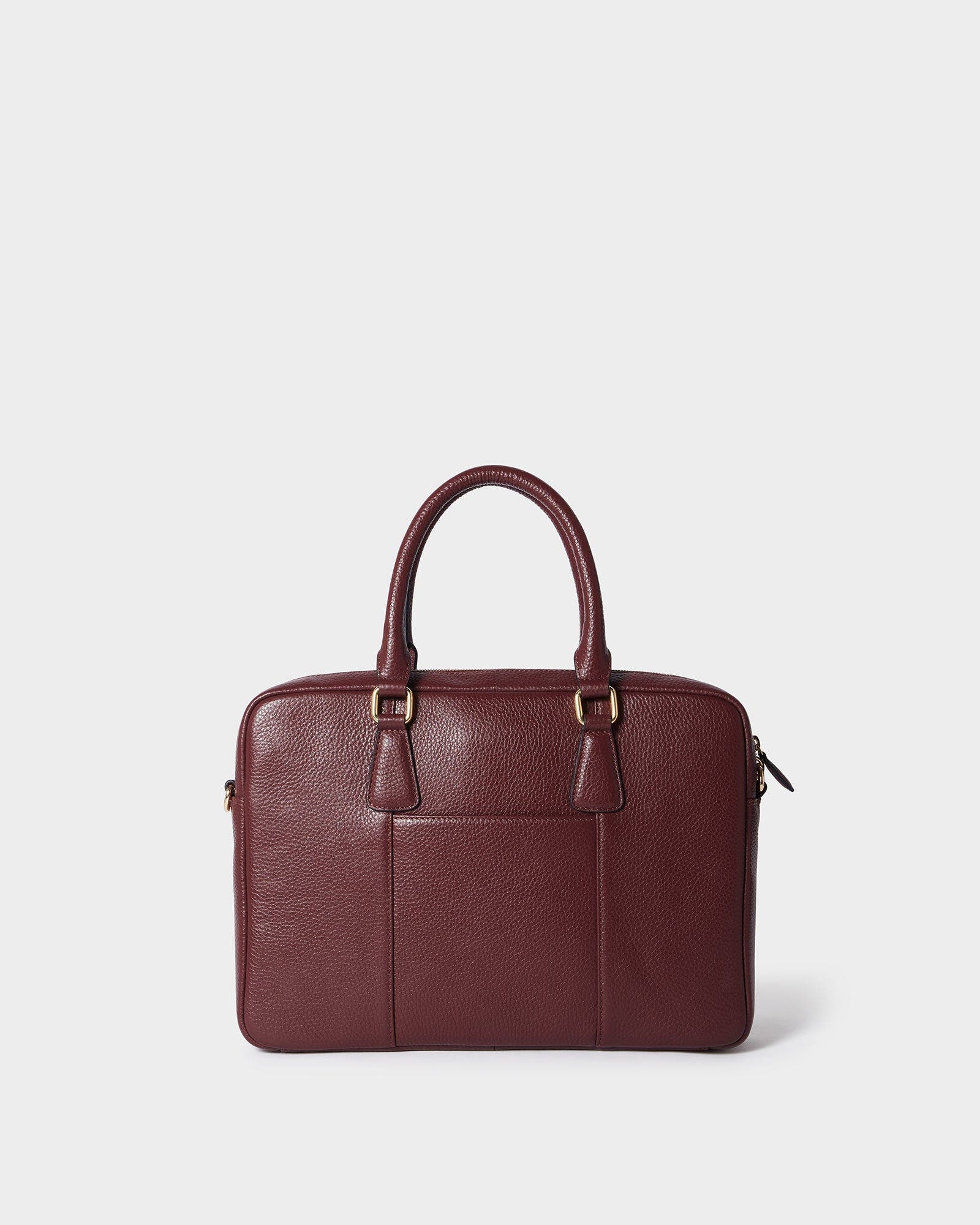 The Adaline Leather Laptop Bag, Alternate, color, Merlot