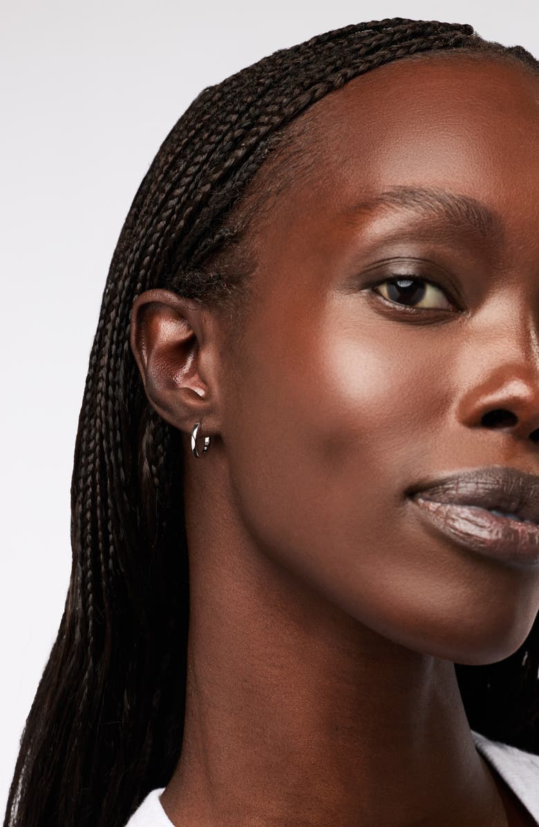 Ana Luisa Huggie Hoops - Huggie Hoops Silver, Alternate, color, Silver