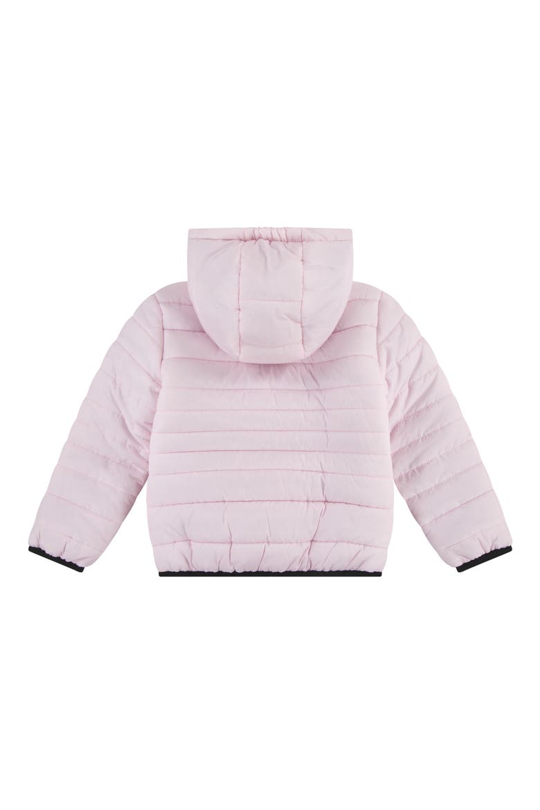 Kids' Essential Padded Hooded Jacket, Alternate, color, PINK FOAM