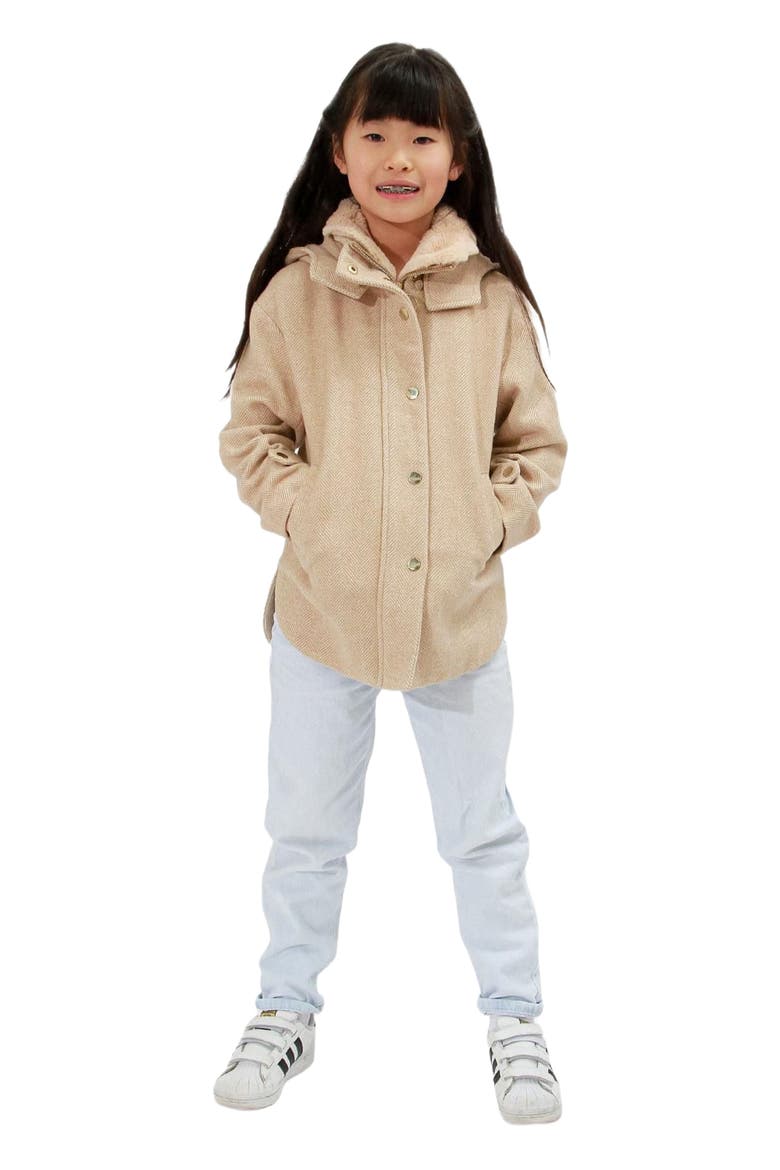When I Grow Up Detachable Hooded Coat, Alternate, color, Pale Oat