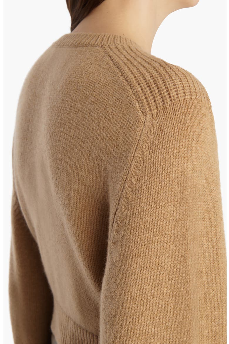 Masie Stretch Wool & Cashmere Sweater, Alternate, color, CAMEL