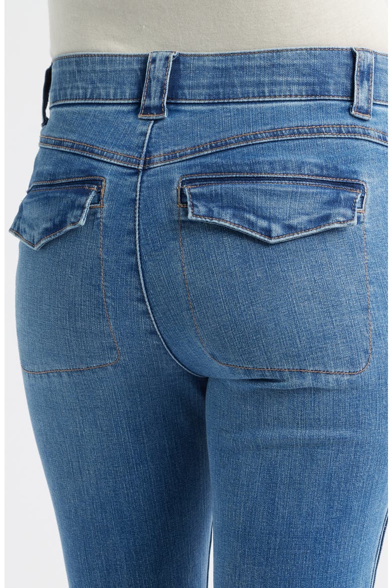 Skyrise Flare Jeans, Alternate, color, MID BLUE