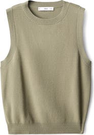 MANGO Sleeveless Knit Vest