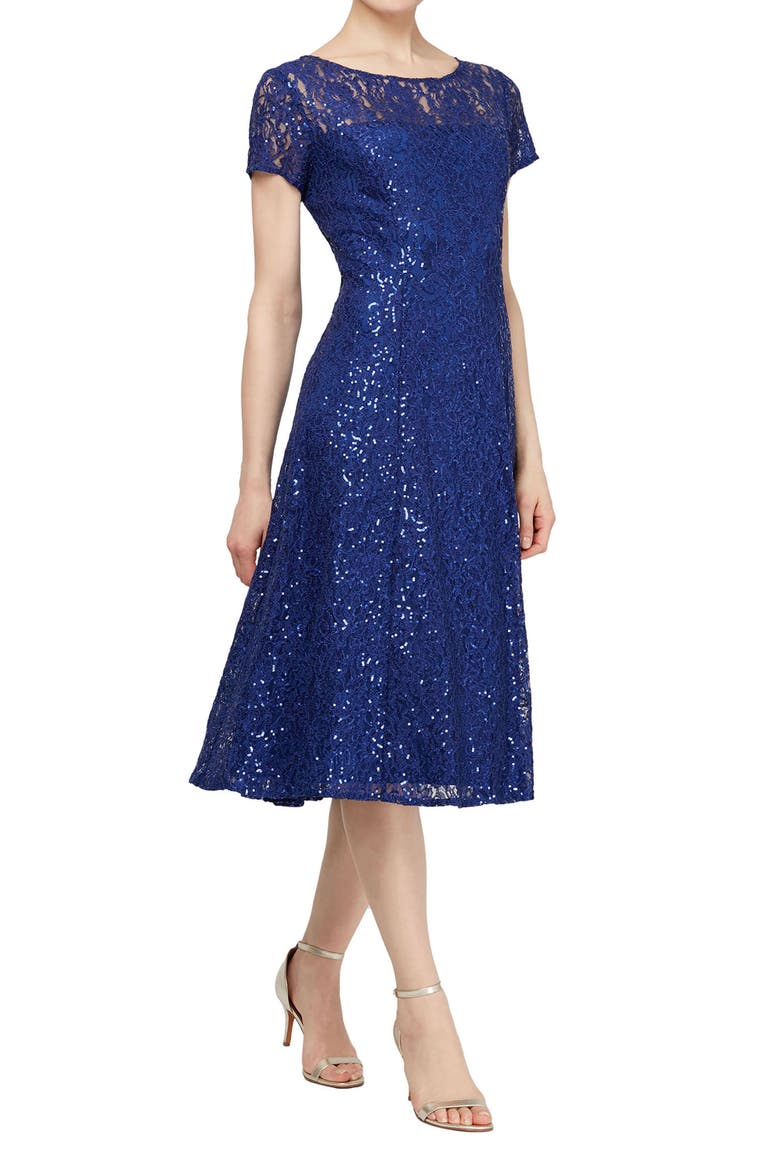 Sequin Lace Midi Dress, Main, color, IRS