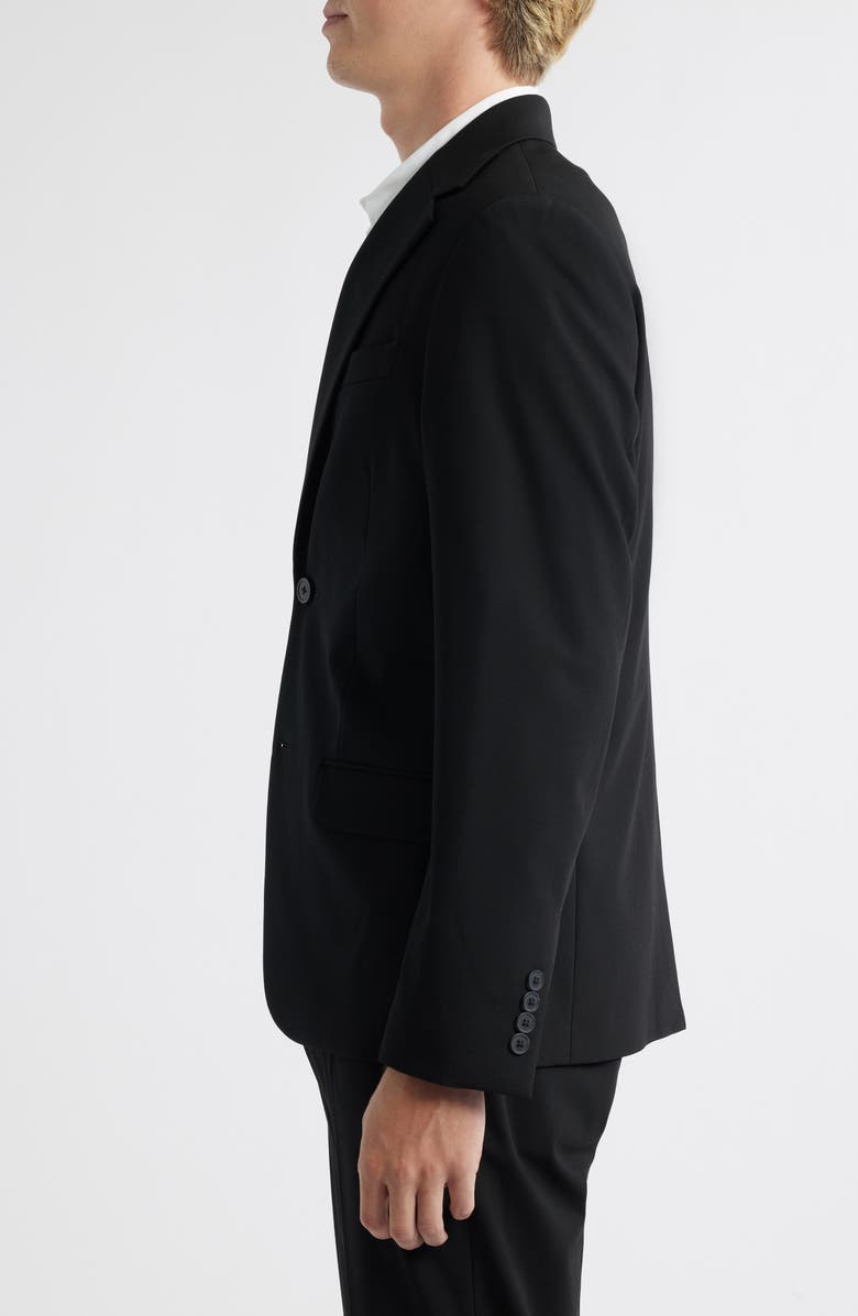 Open Edit Slim Fit Solid Stretch Suit Jacket, Alternate, color, Black Caviar