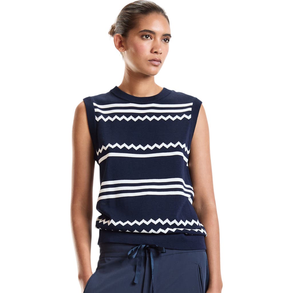 Cynthia Rowley Ziggy Knit Tank In Navy