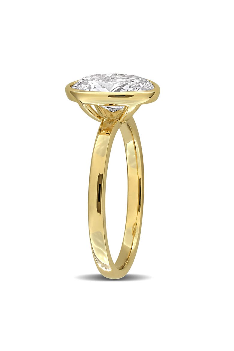 2 CTW Lab Grown Diamond Oval Solitaire Ring 14k, Alternate, color, Yellow Gold
